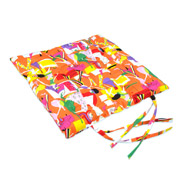 Подушка на стілець Home line котон-стрейч помаранчева