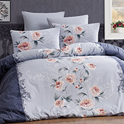 Постільна білизна Півонії блу 100250 бязь-люкс Selena