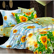 Комплект постельного белья ранфорс Selena Подсолнухи 200100