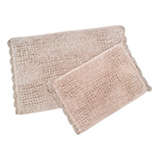 Набор ковриков в ванную комнату Fern Irya pembe бежевый