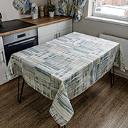 Скатертина бавовняна Клітинка Прованс