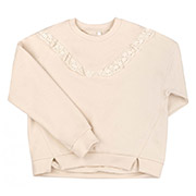 Джемпер для дівчинки ДЖ364 трикотаж-тринитка Бембі 200-молочний