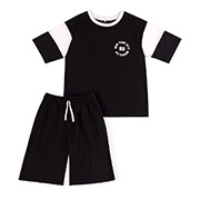 Костюм для хлопчика КС794 футболка і шорти Бембі супрем Y00-чорний
