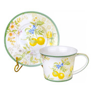Набір чайний порцеляновий 4 предмети 220 мл Лимон Lefard 924-370