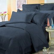 Комплект постільної білизни Selena Сатин Stripe 310030 графіт