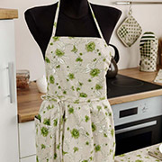 Фартух кухонний Квіти зелений Господиня Прованс