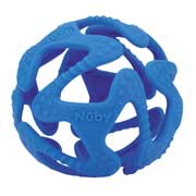 Прорізувач силіконовий м'ячик 3міс + Tuggy Teething Ball Nuby blue