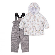 Комплект зимовий для дівчинки КС757 Бембі WX1-сірий-світло-сірий