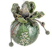 Елочное украшение Шар с магнолией 9.5см Lefard 66-150