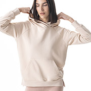 Жіноче худі 24130 German Volf бежевий із принтом ангела