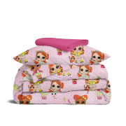 Дитяча постільна білизна в ліжечко LOL CS12 Cosas рожевий