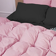 Підковдра дитяча 002-008 Black Pink фланель MirSon