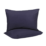Набір наволочок з страйп-сатину 1х1 Lotus темно-синій