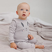 Комбінезон-чоловічок КБ201 інтерлок Bembi X0D-сірий