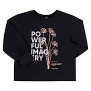 Лонгслів для дівчинки ФТ15 супрем Бембі YX0-чорний