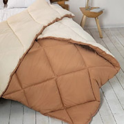 Ковдра зимова антиалергенна Alaska microfiber ТЕП бежевий комбінований