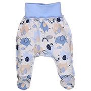 Повзунки для хлопчика 0306207гсл інтерлок Татошка сірий із принтом