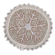 Серветка-підкладка з мереживом Limaso Red Balls-10D