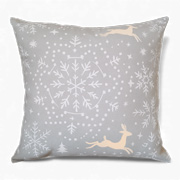 Подушка декоративна Wheel of Fortune Тепло зимових снів SoundSleep бязь сіра