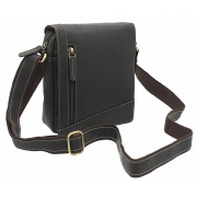 Чоловіча шкіряна сумка-месенджер Visconti S-7 oil brown