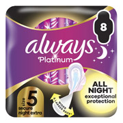 Гігієнічні прокладки 8 шт Always Platinum Secure Night Extra Duo