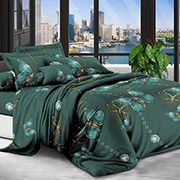 Постільна білизна Метелики green 600339 полікоттон Selena