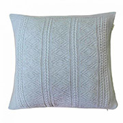 Наволочка в'язана декоративна Ажурна сіра Прованс