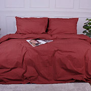 Постільна білизна 17-0608 Stripe Red ranforce-elite MirSon