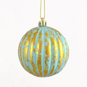 Шар новогодний 8 см Золотистая фольга Yes! Fun 972984