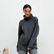 Светр жіночий Олівія oversize Art Knit графіт