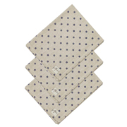 Набір серветок бавовняних 3 шт Горох синій Прованс