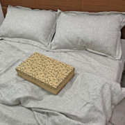 Дитячий комплект постільної білизни Ukono натуральний конопляний