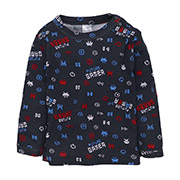 Лонгслів для хлопчика 0405204гмр мультирип Татошка сірий