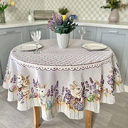 Скатертина гобеленова великодня кругла LiMaSo Round1018
