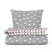 Постільна білизна в дитяче ліжечко Grey Crown Cs1 ранфорс Cosas без простирадла