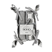 Набір кухонних рушників Snow Grey Soho з хлібницею