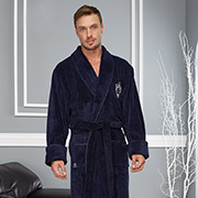 Халат чоловічий довгий Nusa NS-2960 синій