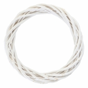 Вінок ротанговий білий 30см YES! Fun 974267