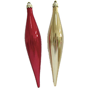 Набор подвесок Сосулька красная и золотая Новогодько 971393