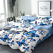 Комплект постільної білизни Selena Політ метеликів blue 100434