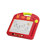 Розвиваюча магнітна дошка для малювання - Рафаель (4 штампа, томатна) BX1294Z