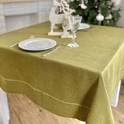 Скатертина лляна з мережкою SKLM32 LiMaSo