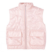 Жилет демисезонный для девочки ЖЛ53 плащевка Бемби 300-розовый