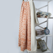 Плед мікроплюш Barine Kilim orange