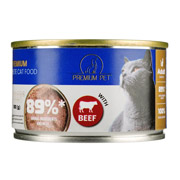 Паштет для взрослых кошек с говядиной 100 г Premium Pet 4820255191812