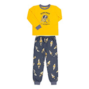 Піжама байкова для хлопчика ПЖ55 Бембі 5X1-жовтий-сірий