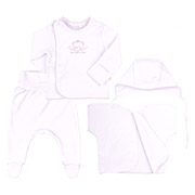 Комплект для дівчинки КП222 Бембі 130-біло-рожевий