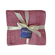 Набір із 4 махрових рушників Samur 360г SoundSleep брусниця-кавовий