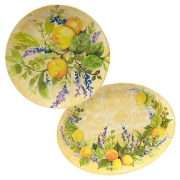 Набір блюд з меламіну 2 предмети Аромат лимона Certified International 32764 бежевий