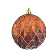 Новорічний Куля Ромби коричневий 972954